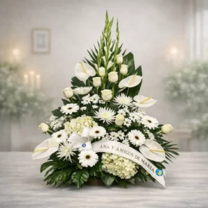 centro flores blancas funerario pamplona