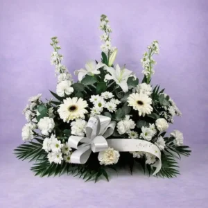 centro funerario flores blancas económico en Pamplona