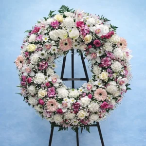 Corona funeraria moderna en Pamplona