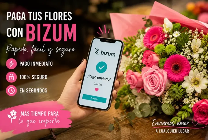 Pagar flores por Bizum en Pamplona: rápido, cómodo y cada vez más utilizado