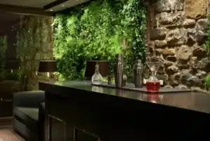 pared con plantas en pamplona